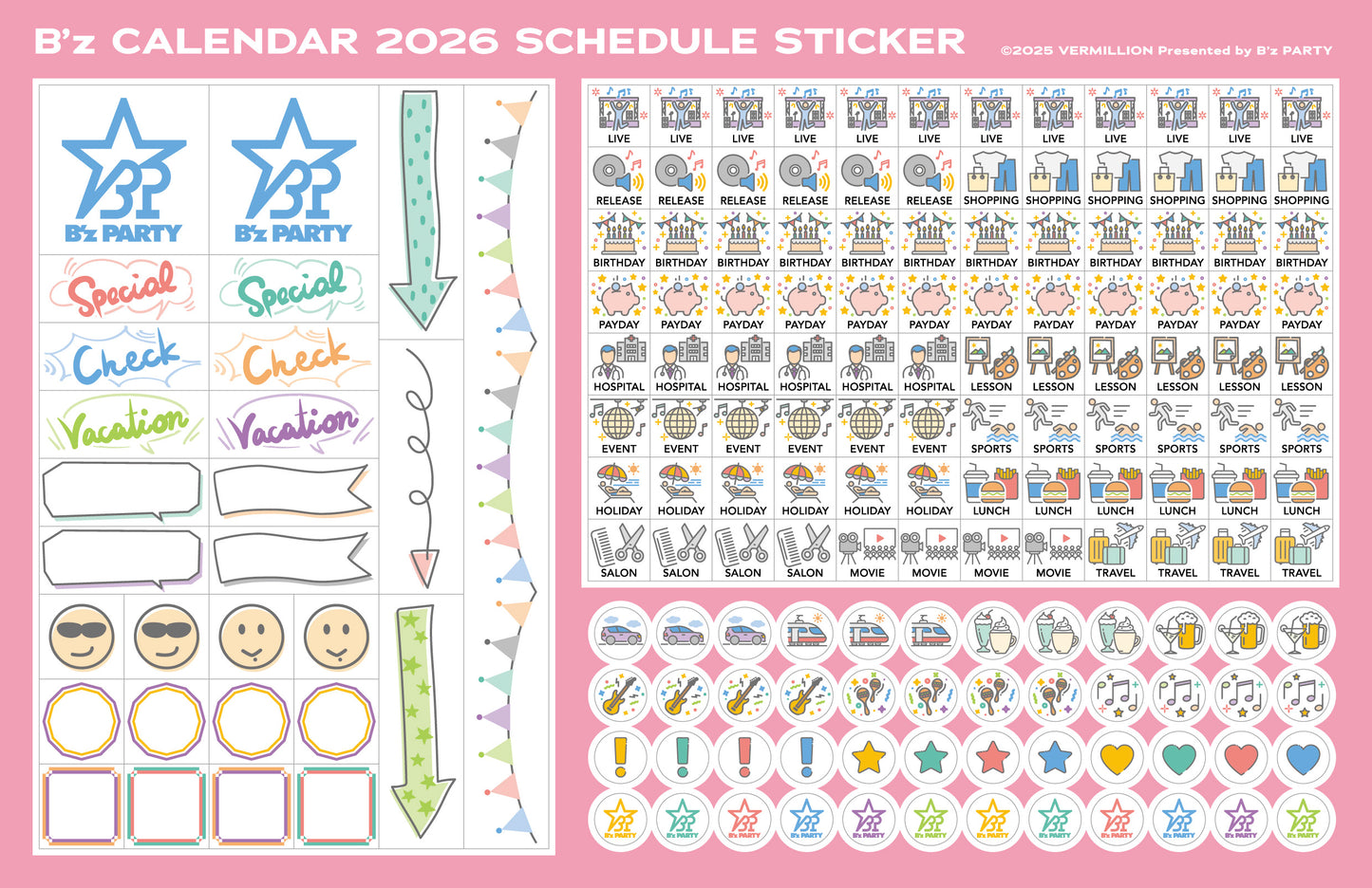 【受注生産】B’zカレンダー2026(卓上・週めくり)
