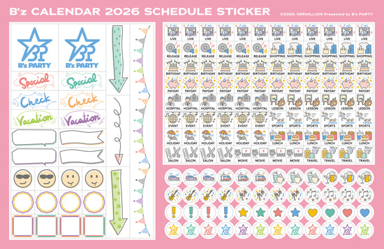 【受注生産】B’zカレンダー2026(卓上・週めくり)