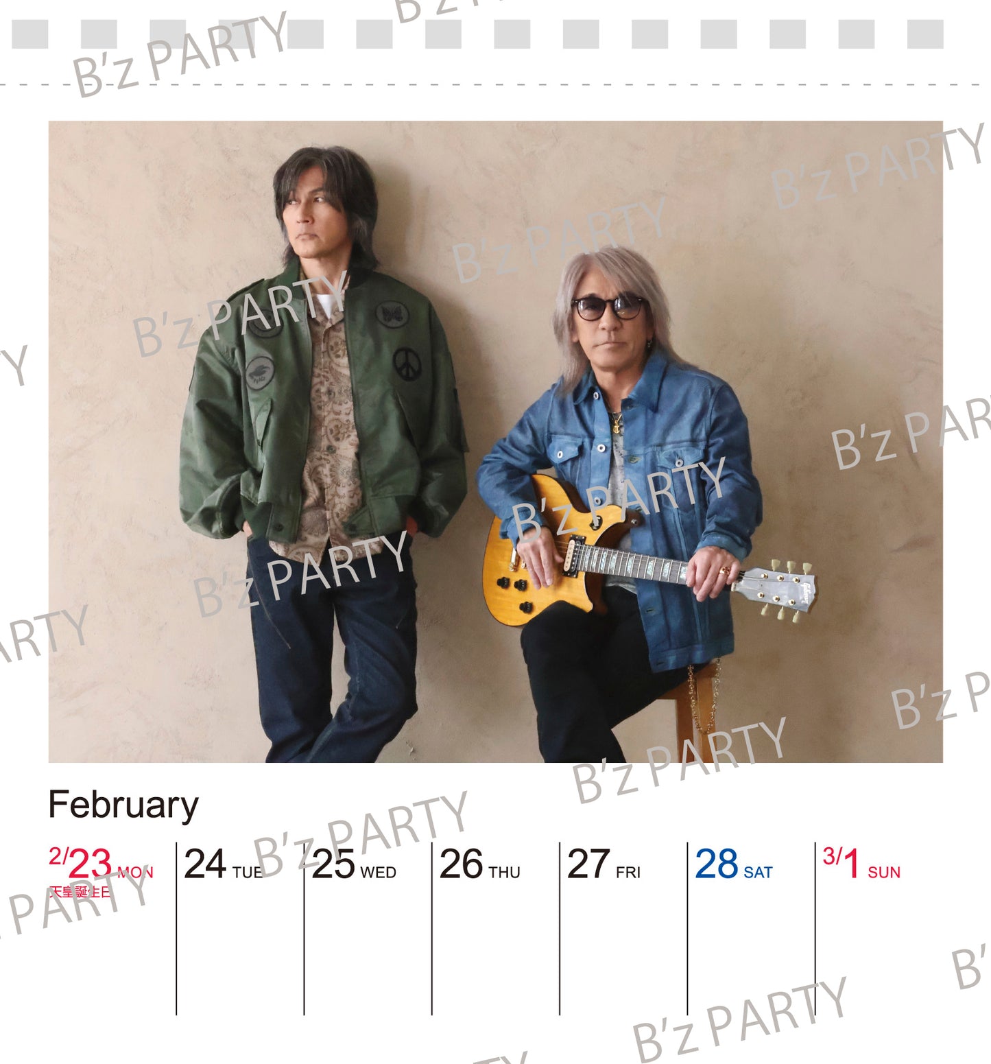 【受注生産】B’zカレンダー2026（卓上・週めくり）