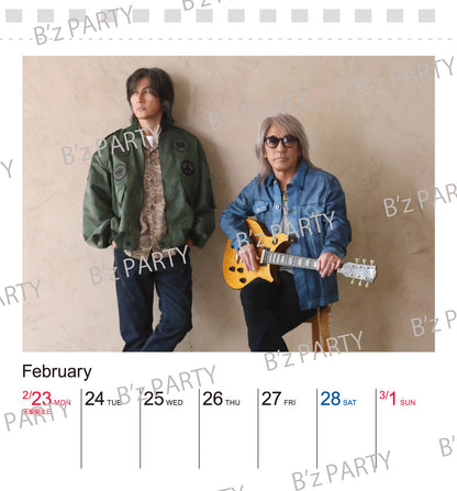 【受注生産】B’zカレンダー2026（卓上・週めくり）