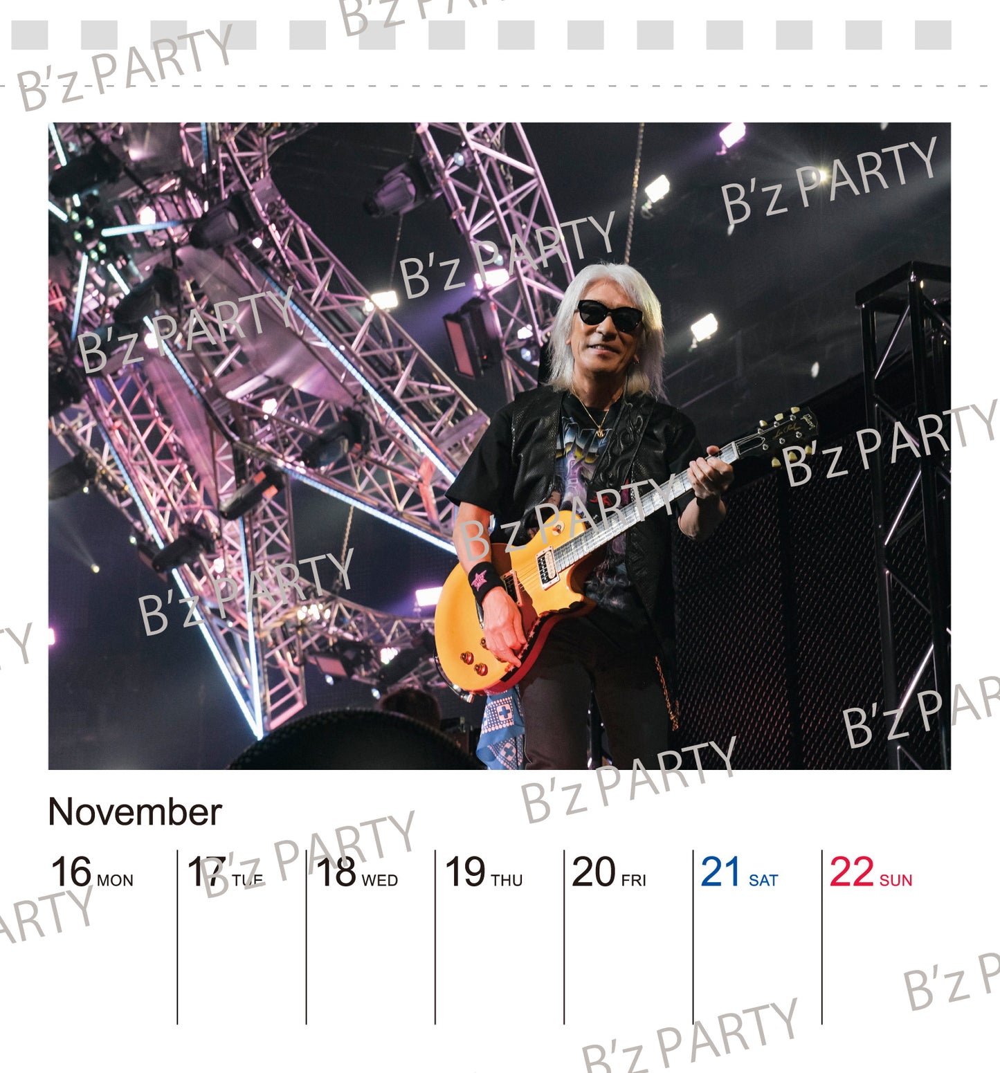 【受注生産】B’zカレンダー2026（卓上・週めくり）