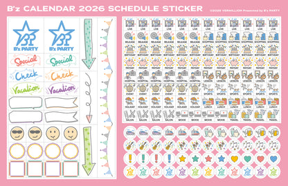 【受注生産】B’zカレンダー2026（卓上・週めくり）