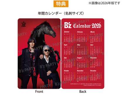 【受注生産】【先行受付】B’zカレンダー2027（卓上+壁掛）＜受付期間：～9/30 15時＞